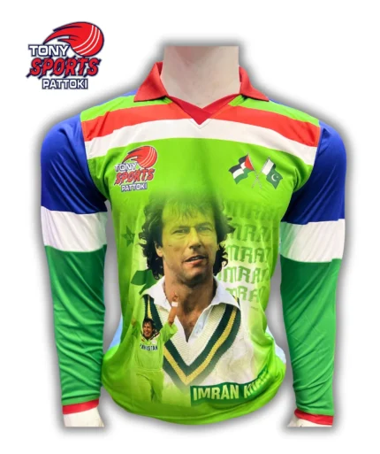 IMRAN KHAN T SHIRT GREEN COLOUR FULL BAZU