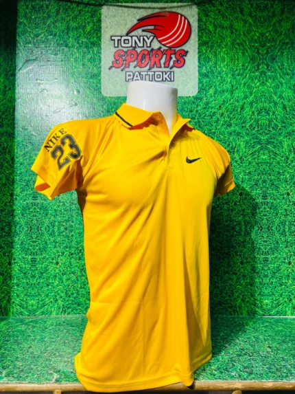 NIKE T SHIRT (DRI-FIT) COLAR IMPORTED STUFF YELLOW