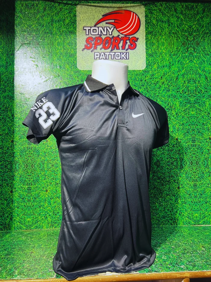 NIKE T SHIRT (DRI-FIT) COLAR IMPORTED STUFF BLACK