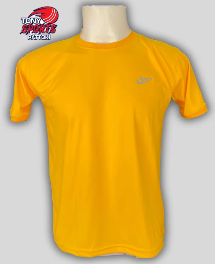 NIKE T SHIRT (DRI-FIT) YELLOW